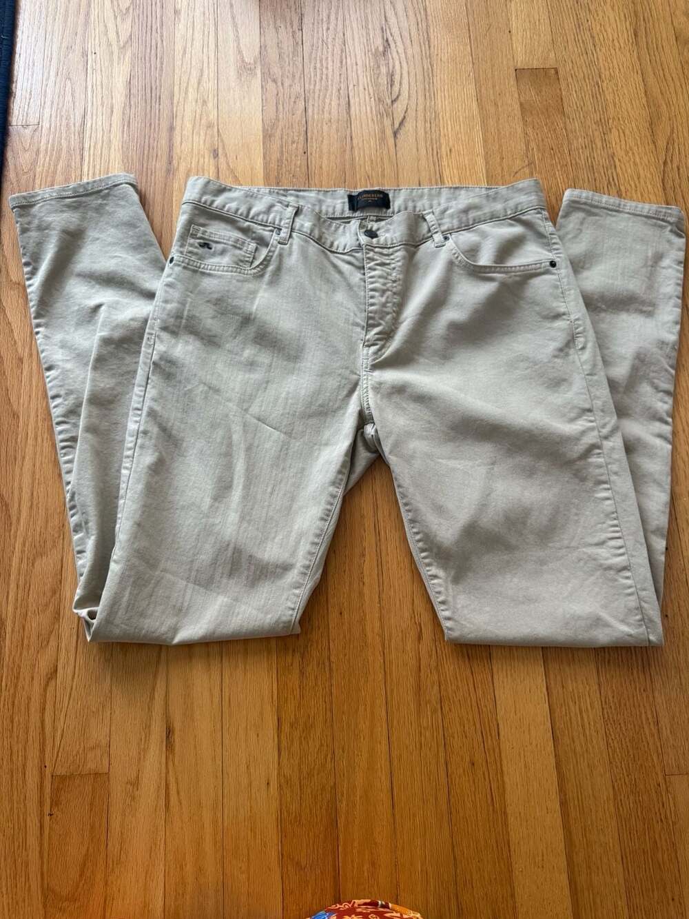 J.Lindeberg Jay Mid-Rise Slim Fit Khaki Pants